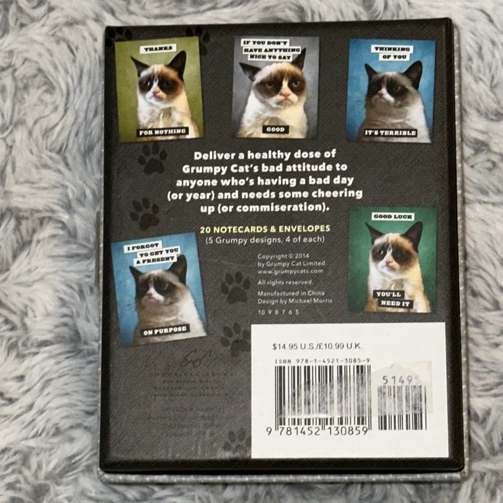 Grumpy Cat Blank Notecards‎